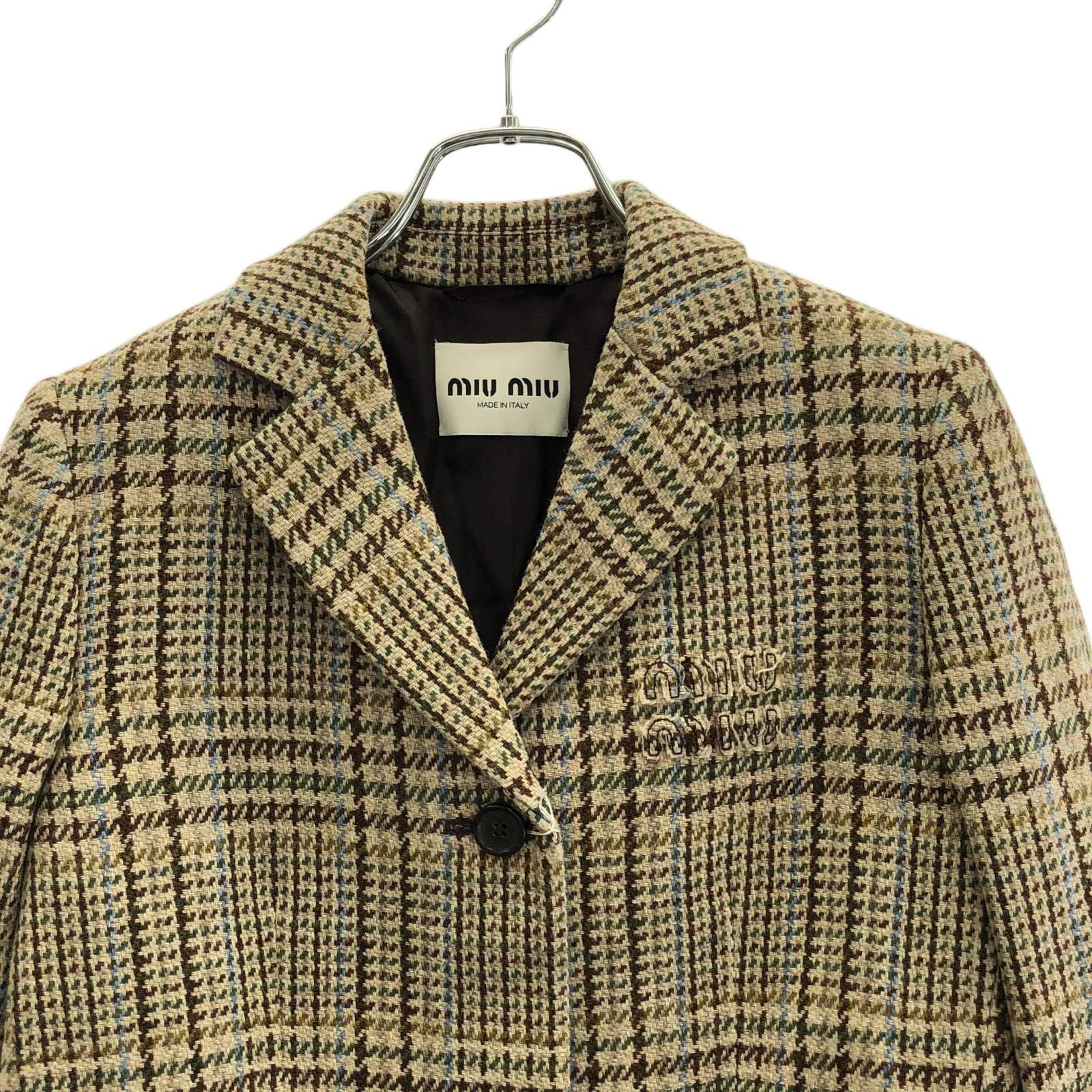 Miu Miu Miu Miu Coat Wool Brown Size ONE SIZE - 3 Thumbnail