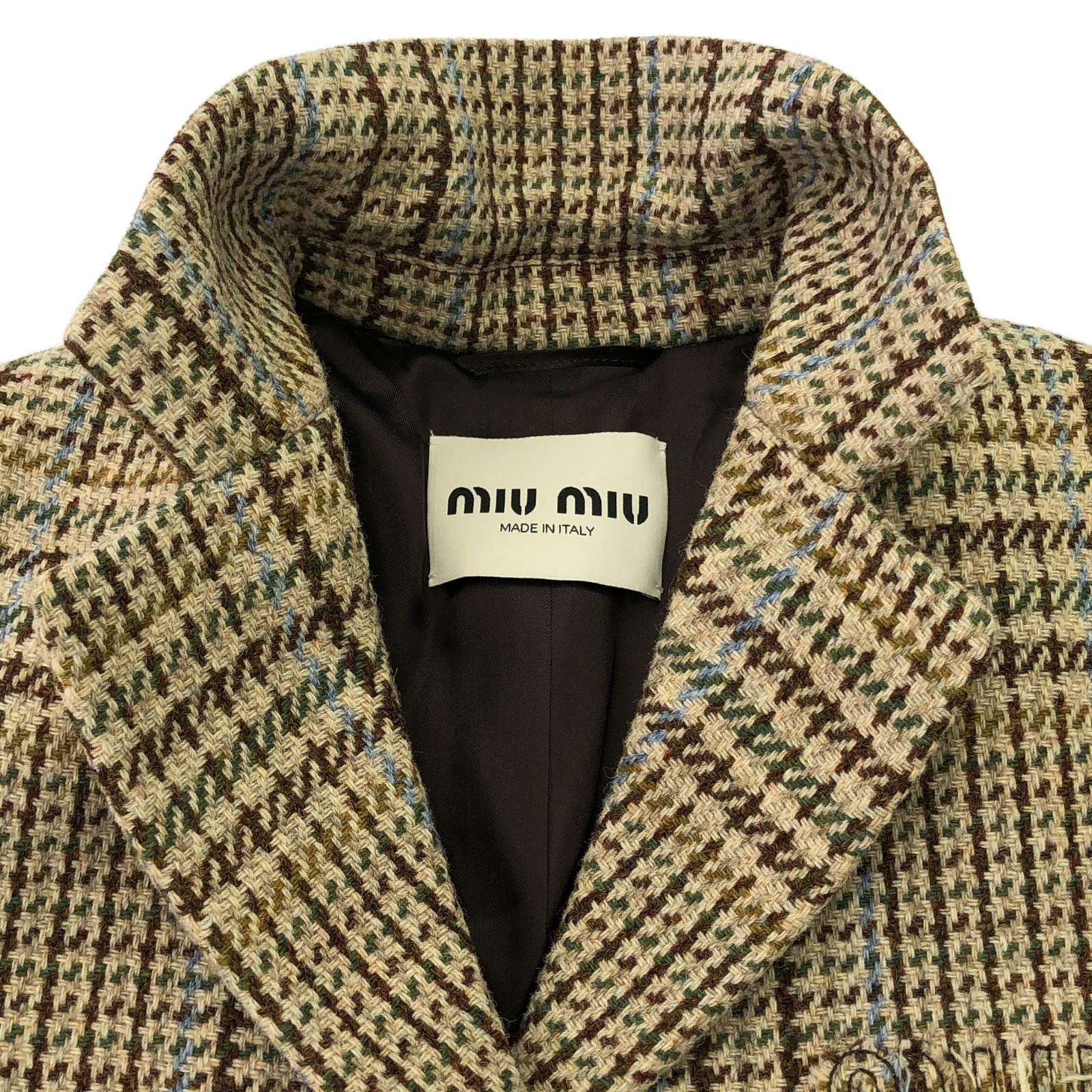 Miu Miu Miu Miu Coat Wool Brown Size ONE SIZE - 10 Thumbnail