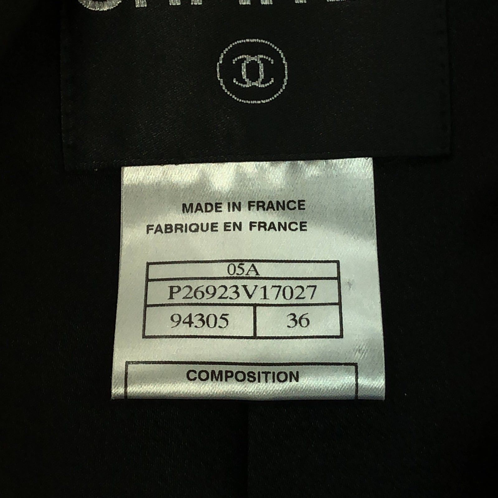 Chanel Chanel Coat Wool Black Size ONE SIZE - 6 Thumbnail