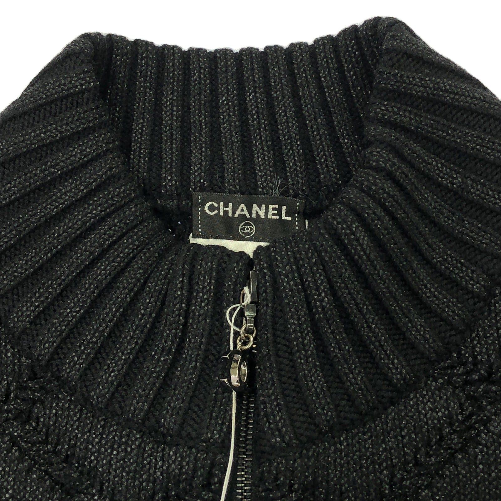 Chanel Chanel Jacket Wool Black Size ONE SIZE - 5 Thumbnail