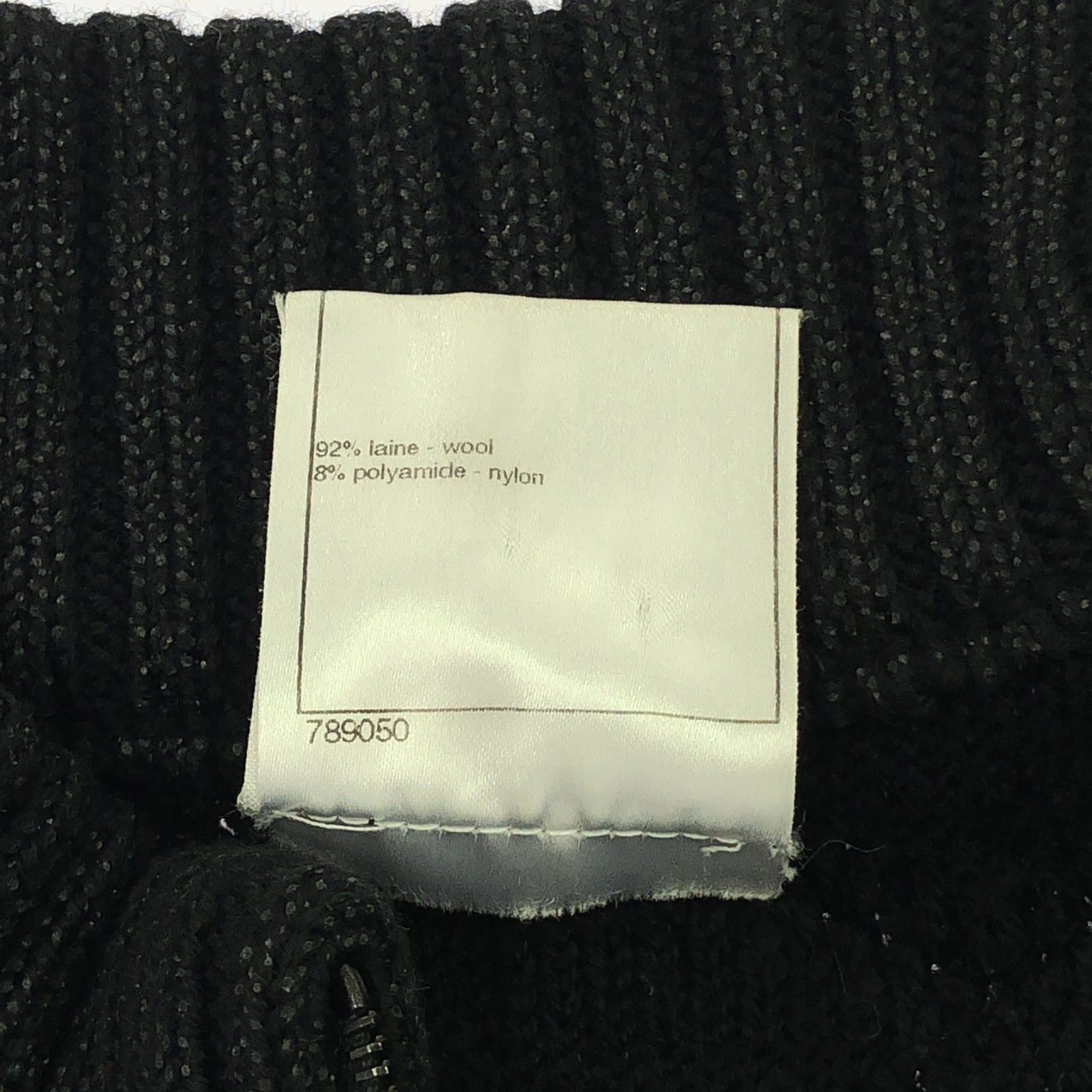 Chanel Chanel Jacket Wool Black Size ONE SIZE - 7 Thumbnail