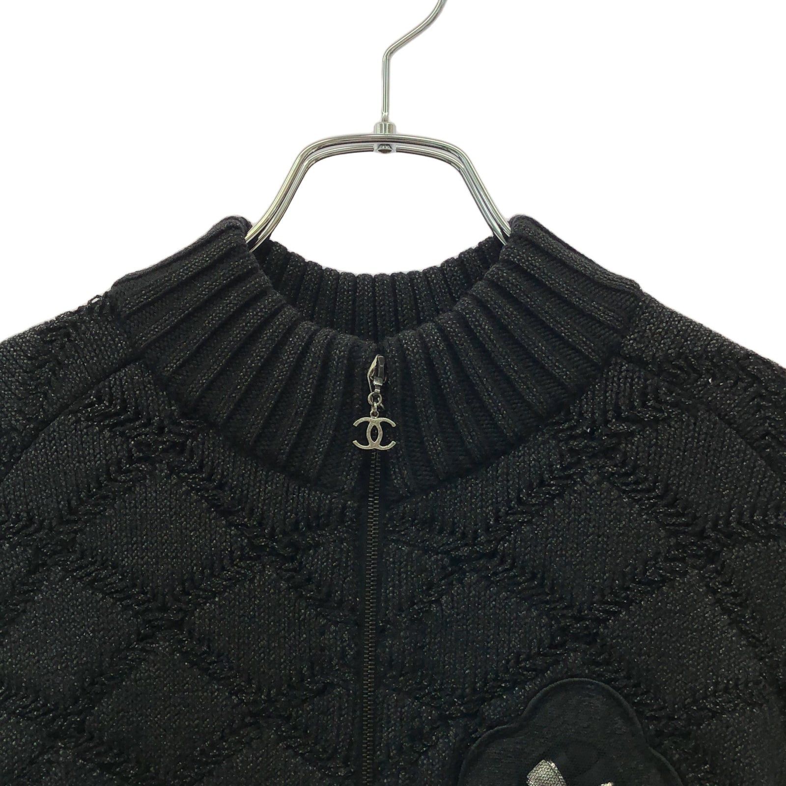Chanel Chanel Jacket Wool Black Size ONE SIZE - 3 Thumbnail