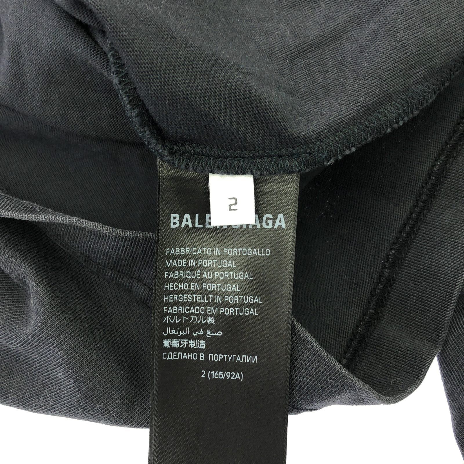 Balenciaga Balenciaga T-Shirt Cotton Black Size ONE SIZE - 6 Thumbnail