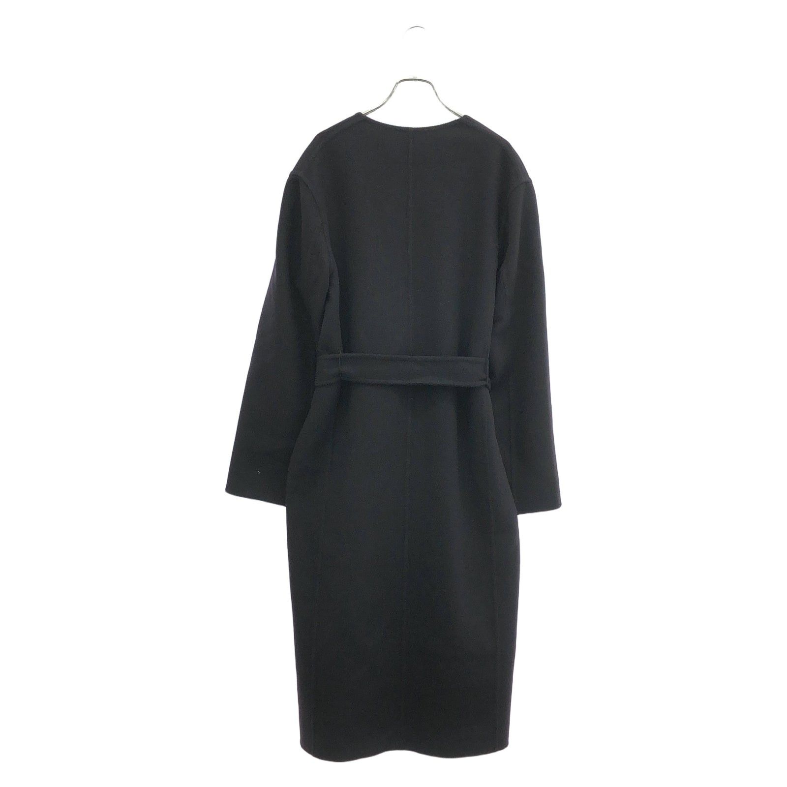 Celine Celine Cashmere Coat With Belt Navy Size ONE SIZE - 2 Thumbnail