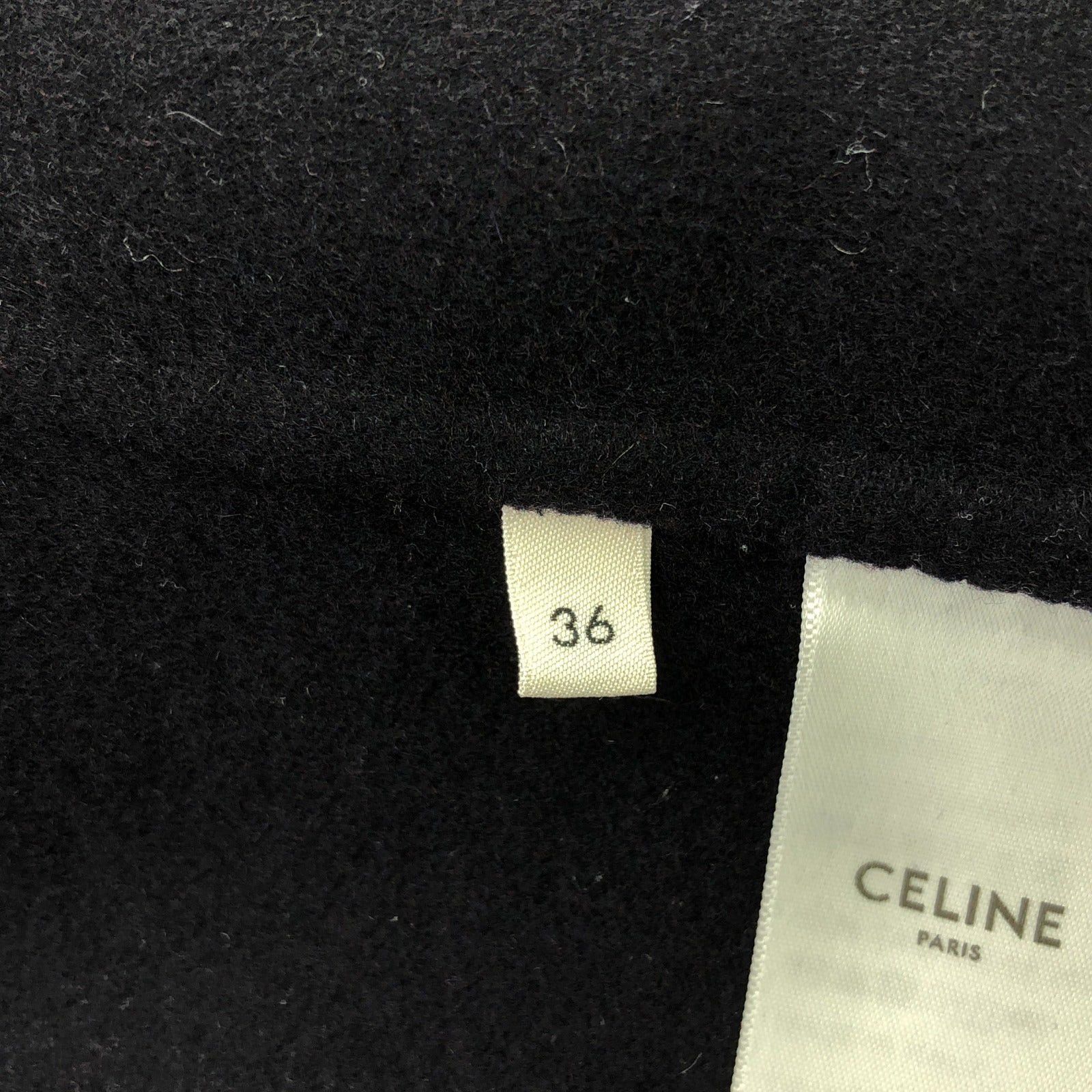 Celine Celine Cashmere Coat With Belt Navy Size ONE SIZE - 6 Thumbnail