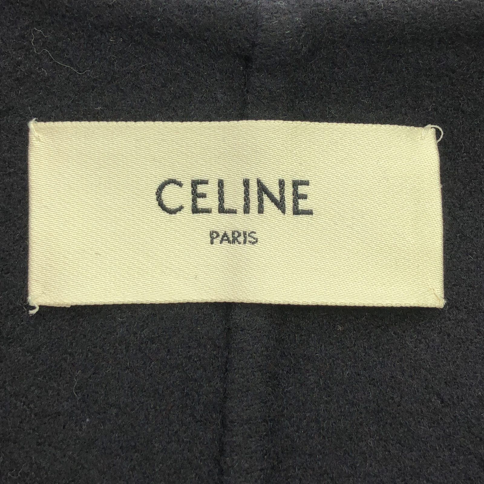 Celine Celine Cashmere Coat With Belt Navy Size ONE SIZE - 5 Thumbnail