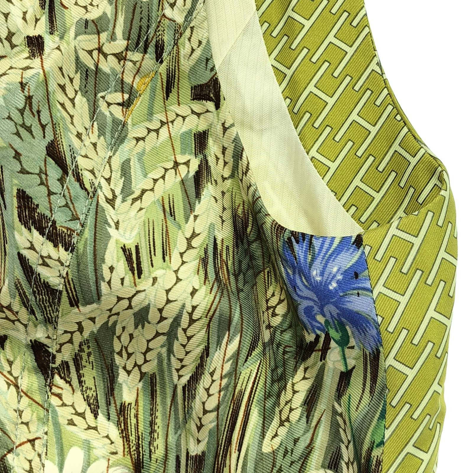 Hermes Hermes Vest Silk Green Size ONE SIZE - 7 Thumbnail