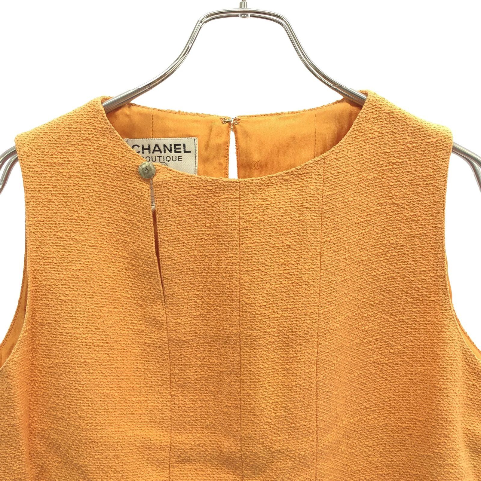 Chanel Chanel One Piece Silk Orange Size ONE SIZE - 3 Thumbnail