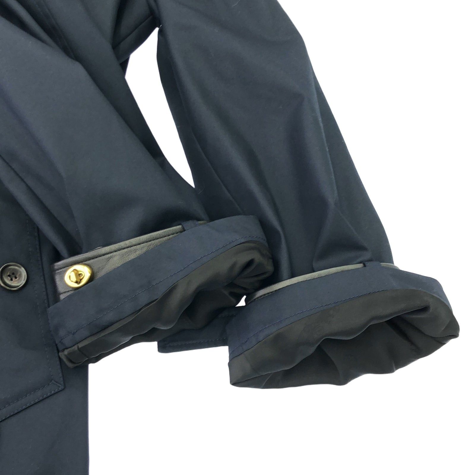 Coach Coach Trench Coat Cotton Navy Size ONE SIZE - 10 Thumbnail
