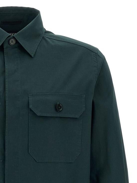 Ermenegildo Zegna ERMENEGILDO ZEGNA Men Long Tops UFV16A9 SOT8BT09G Green Size US XXL / EU 58 / 5 - 3 Thumbnail