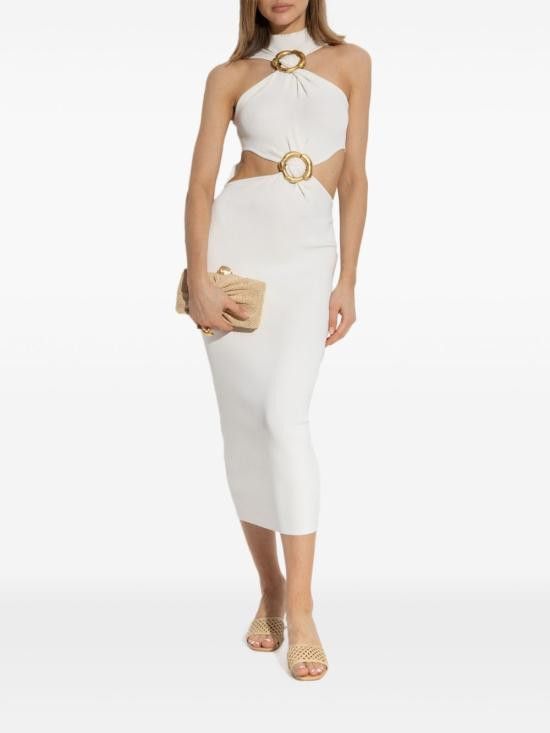 Cult Gaia CULT GAIA Women Mid Skirts KD3863YN2051 AMBAROFFWHITE White Size S / US 4 / IT 40 - 4 Thumbnail
