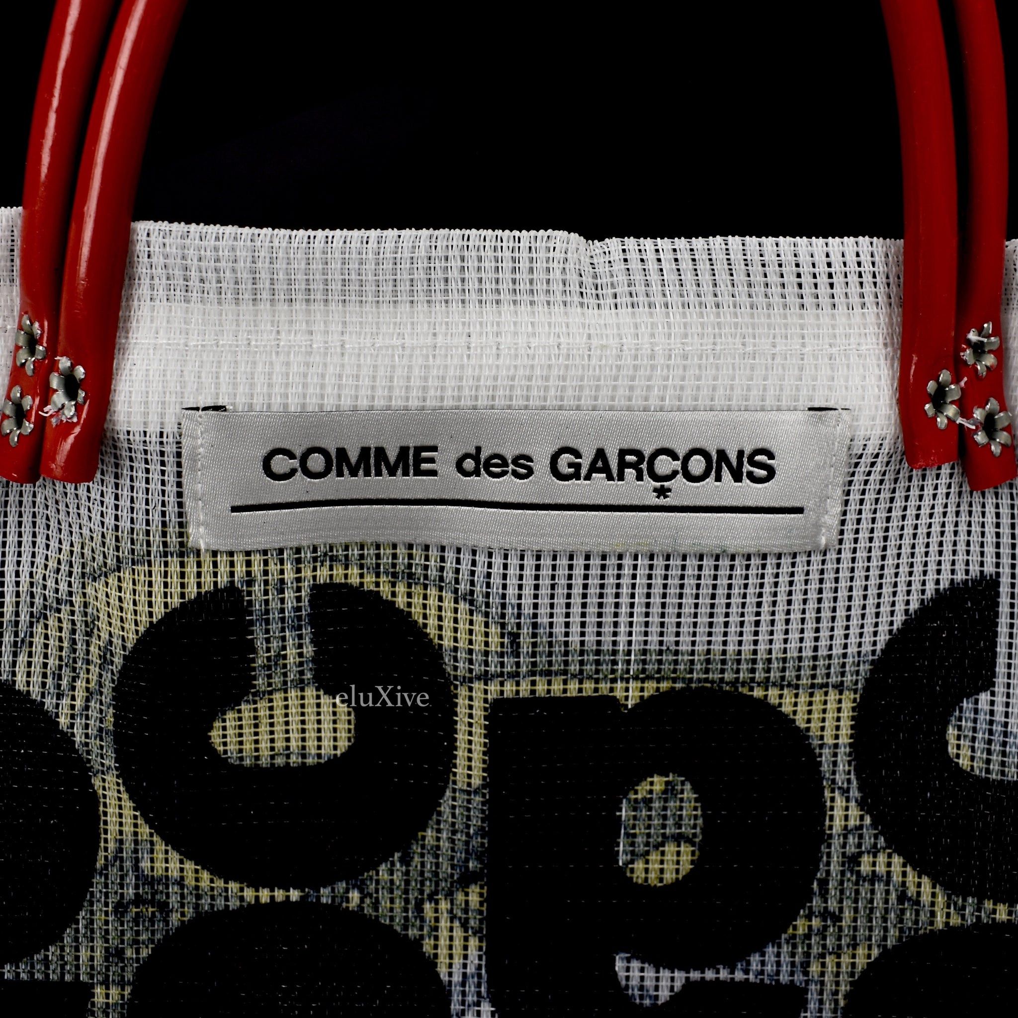 Comme des Garcons Frida Kahlo Skeleton CDG Logo Print Mesh Bag DOTD Size ONE SIZE - 4 Thumbnail