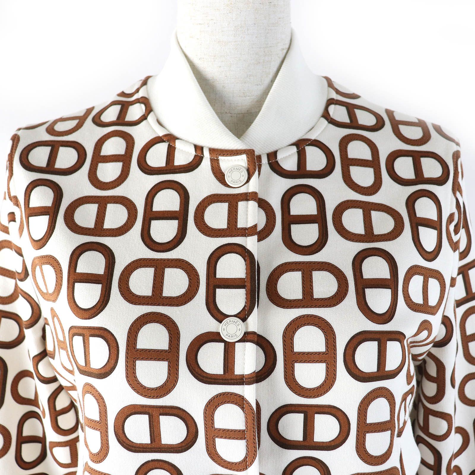 Hermes Hermes Hermes Teddy Blouson Cotton Jacket Cotton Outerwear Size ONE SIZE - 4 Thumbnail