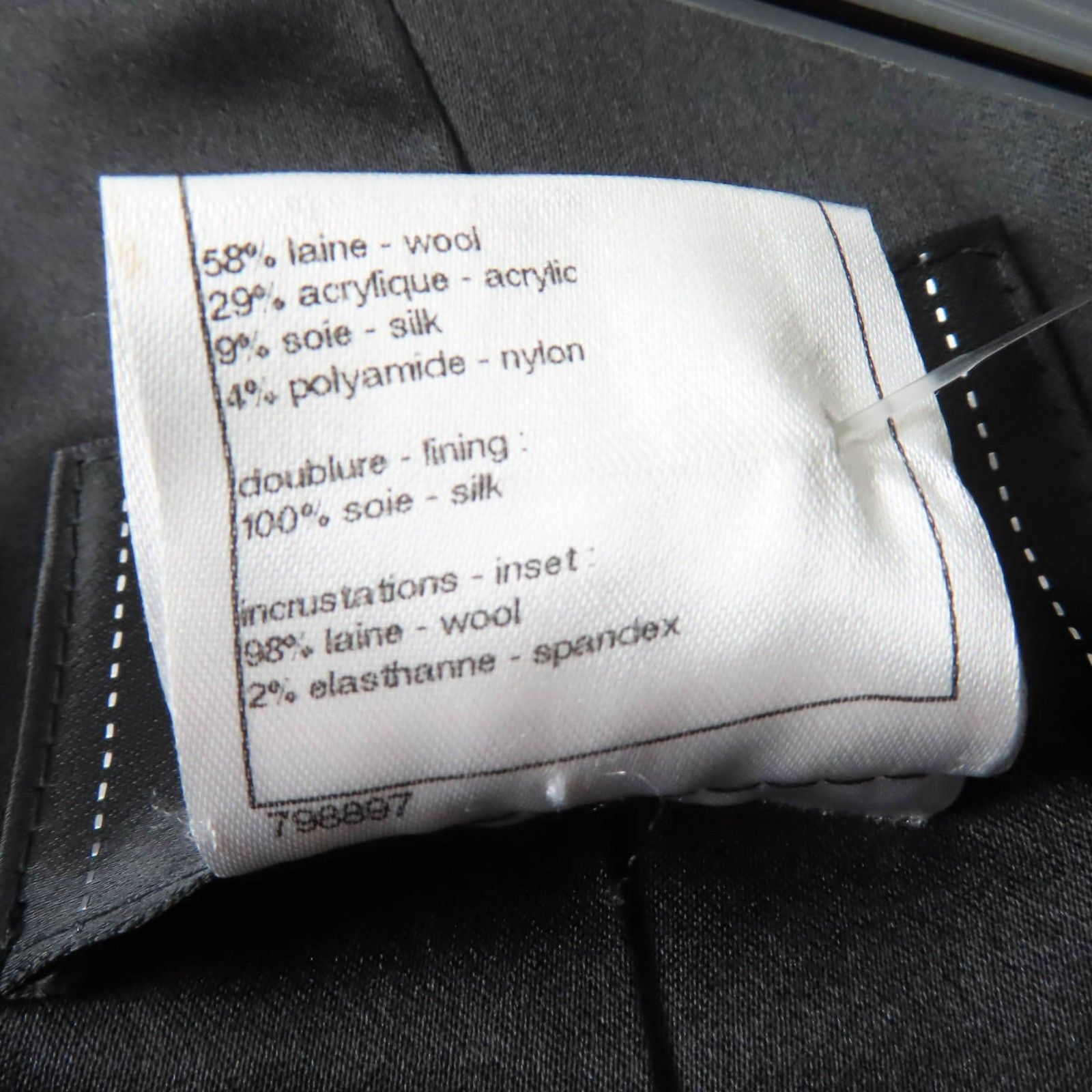 Chanel Chanel Chanel P42310W05008 Wool Acrylic Silk Blend Tweed Coat Others Outerwear P42310W05008 Size ONE SIZE - 10 Thumbnail