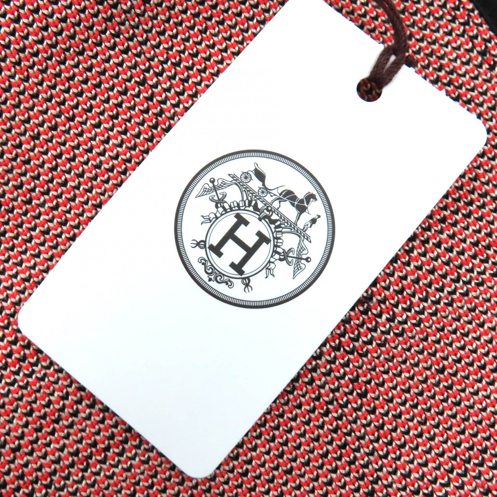 Hermes Hermes Hermes Tartan et Chaines Cotton Rayon Knit Jacket Cotton Outerwear Size ONE SIZE - 13 Thumbnail