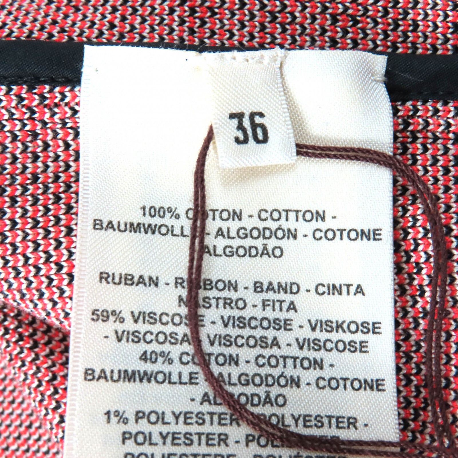 Hermes Hermes Hermes Tartan et Chaines Cotton Rayon Knit Jacket Cotton Outerwear Size ONE SIZE - 9 Thumbnail