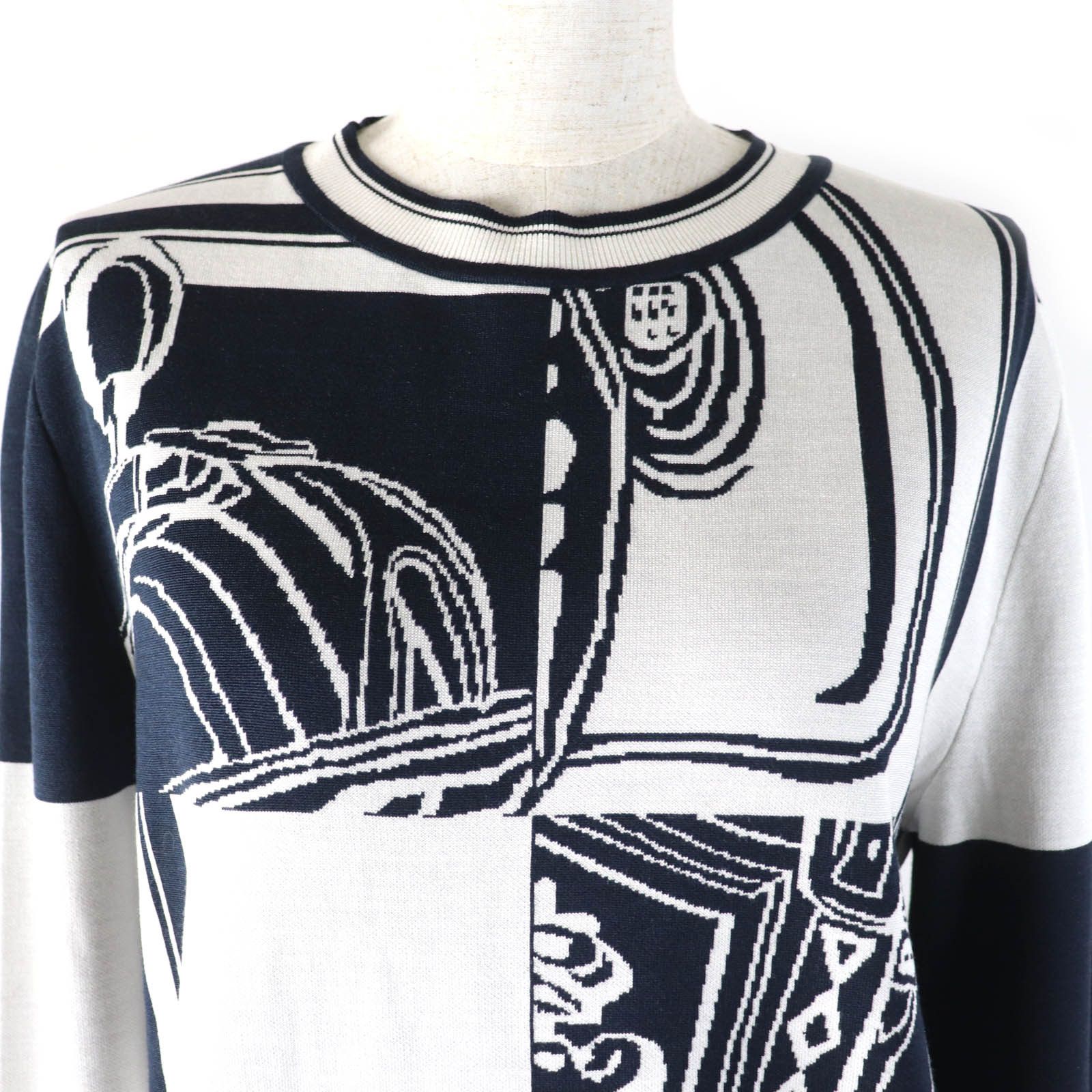 Hermes Hermes Hermes Brides de Gala Disorder Silk Nylon Knit Others Tops Size ONE SIZE - 4 Thumbnail