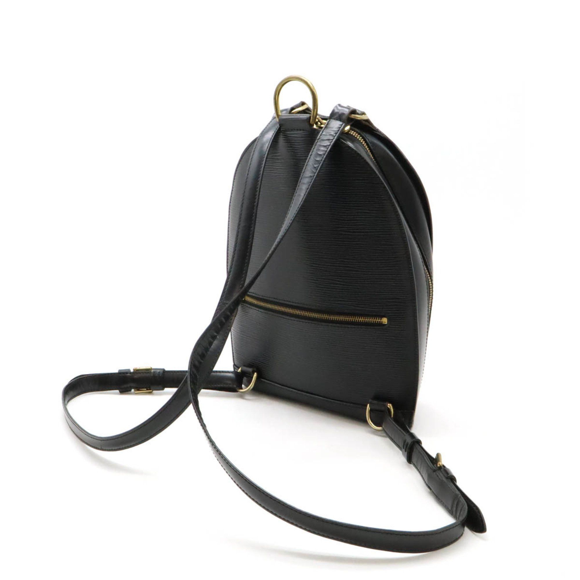 LOUIS VUITTON Epi Mabillon Rucksack Shoulder Bag Leather Noir