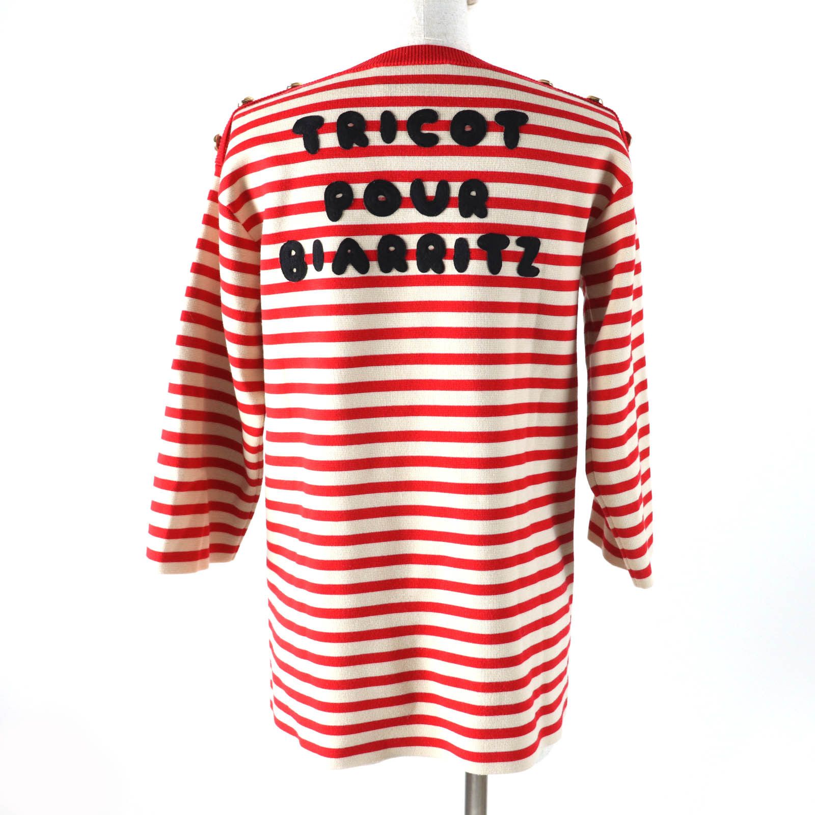 Gucci Gucci Gucci GG Metal Button Wool Nylon Top Others Tops 572594 Size ONE SIZE - 3 Thumbnail