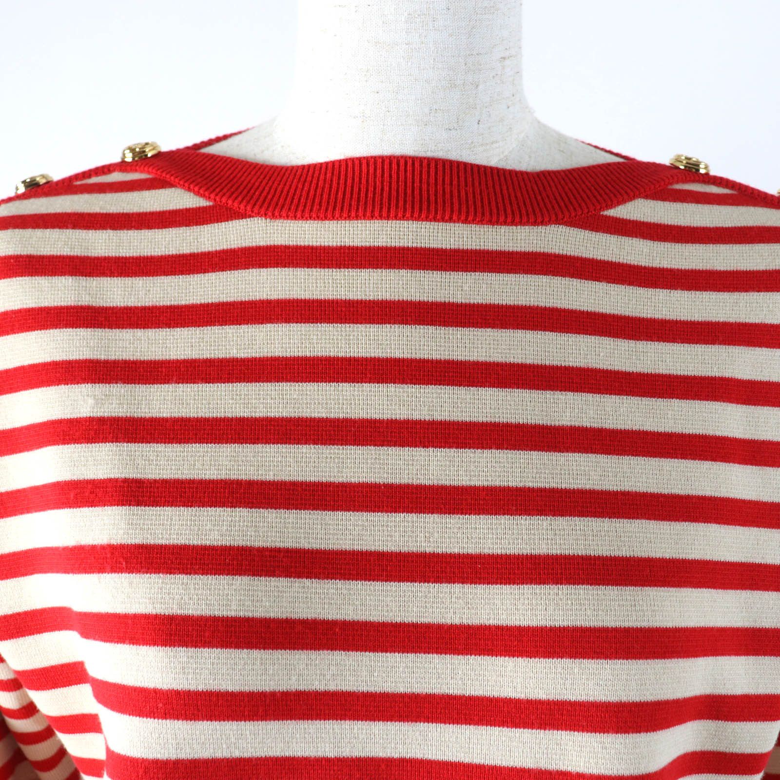 Gucci Gucci Gucci GG Metal Button Wool Nylon Top Others Tops 572594 Size ONE SIZE - 4 Thumbnail