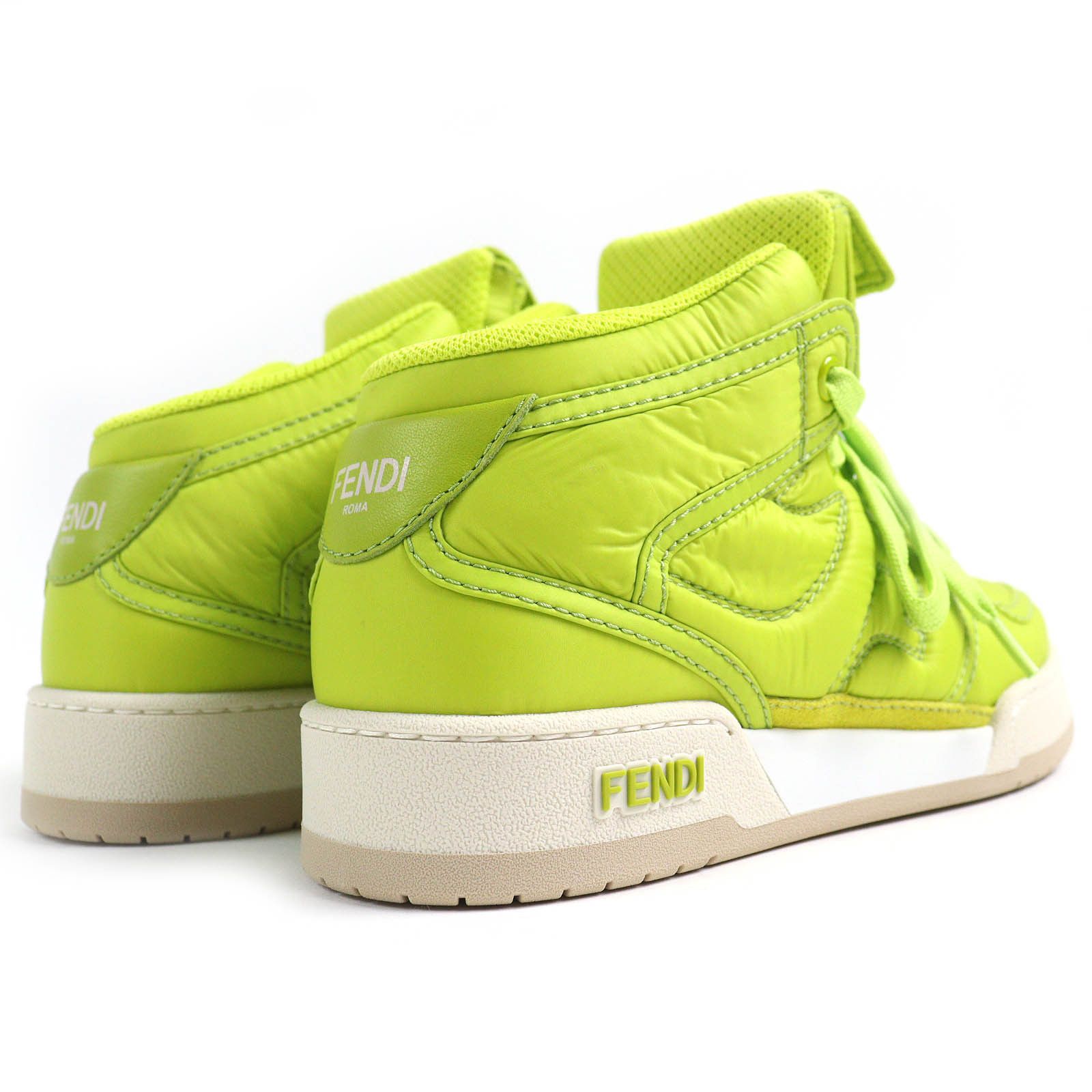 Fendi Fendi Fendi Baguette pocket Nylon Leather High Cut Sneakers Leather Shoes 8E8380 DUTY FREE for USA Size ONE SIZE - 7 Thumbnail