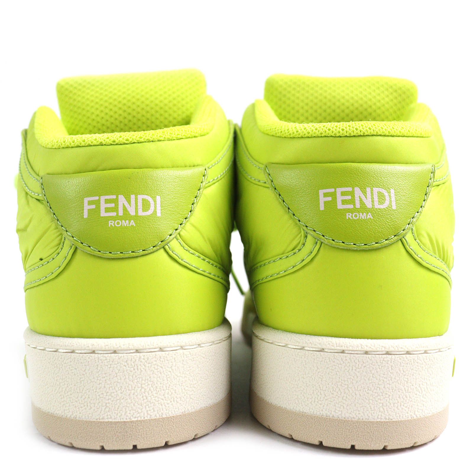 Fendi Fendi Fendi Baguette pocket Nylon Leather High Cut Sneakers Leather Shoes 8E8380 DUTY FREE for USA Size ONE SIZE - 6 Thumbnail