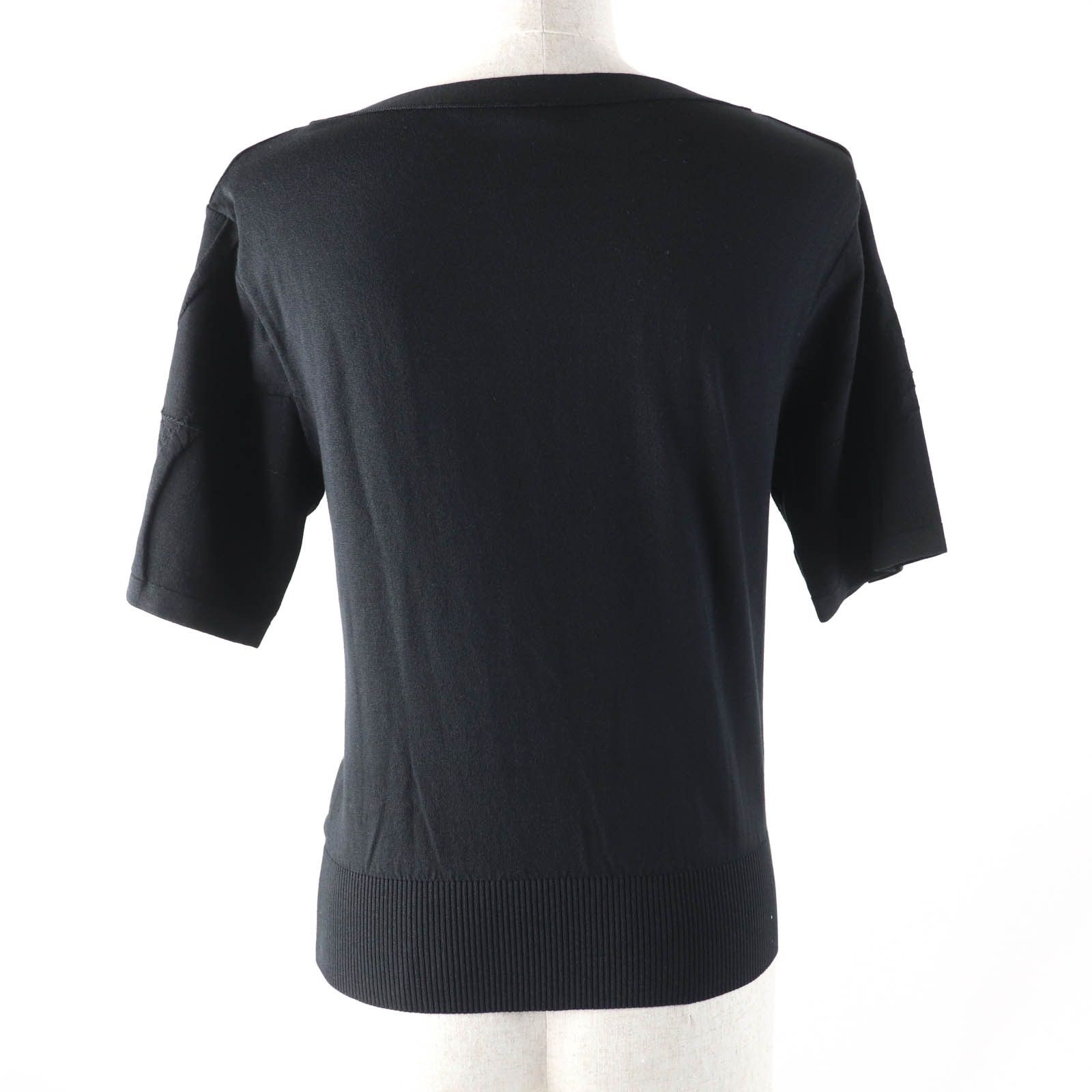 Hermes Hermes Hermes L INSTRVCTION DV ROY Imperial Studies Silk Cotton Knit Top Cotton Tops Size ONE SIZE - 3 Thumbnail