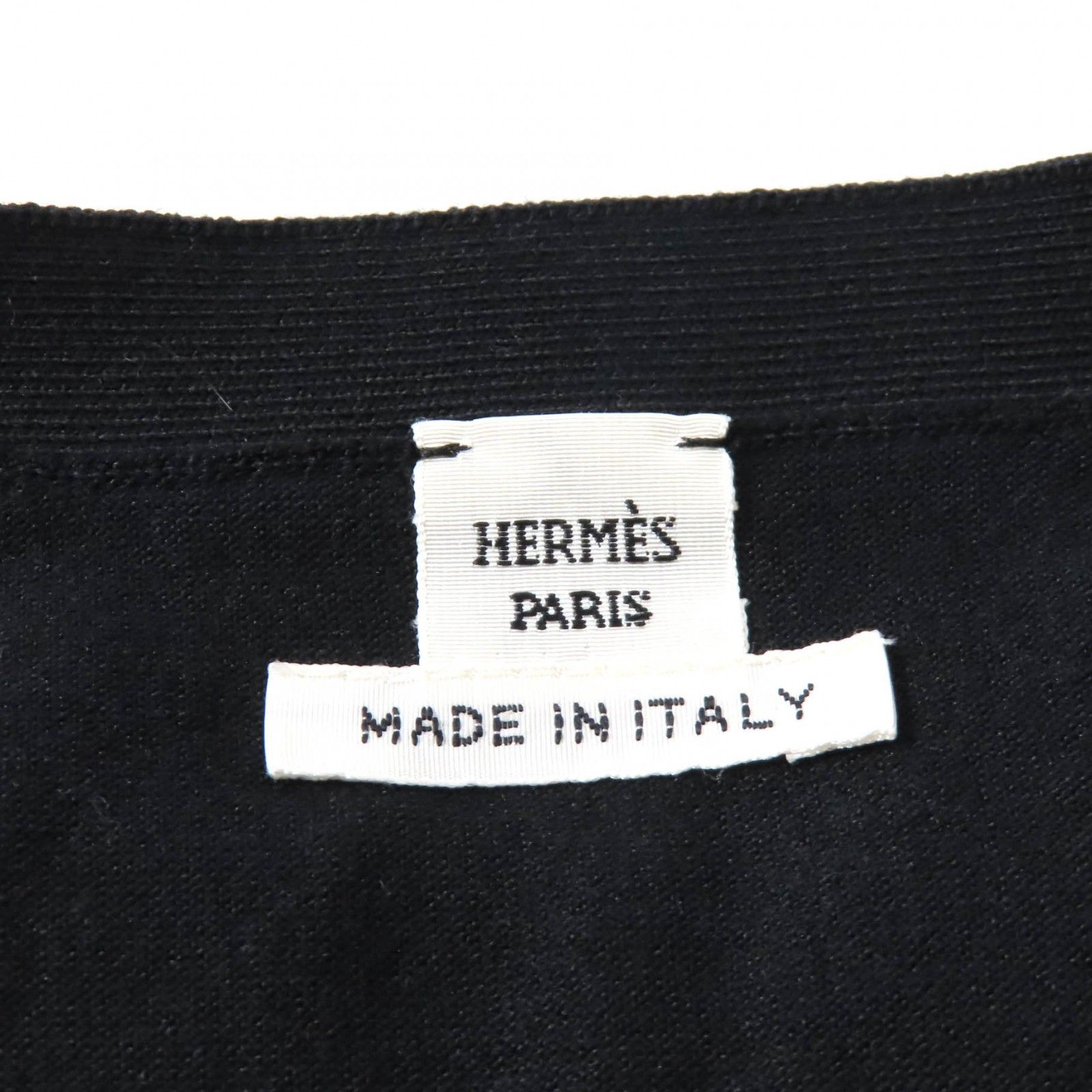 Hermes Hermes Hermes L INSTRVCTION DV ROY Imperial Studies Silk Cotton Knit Top Cotton Tops Size ONE SIZE - 6 Thumbnail