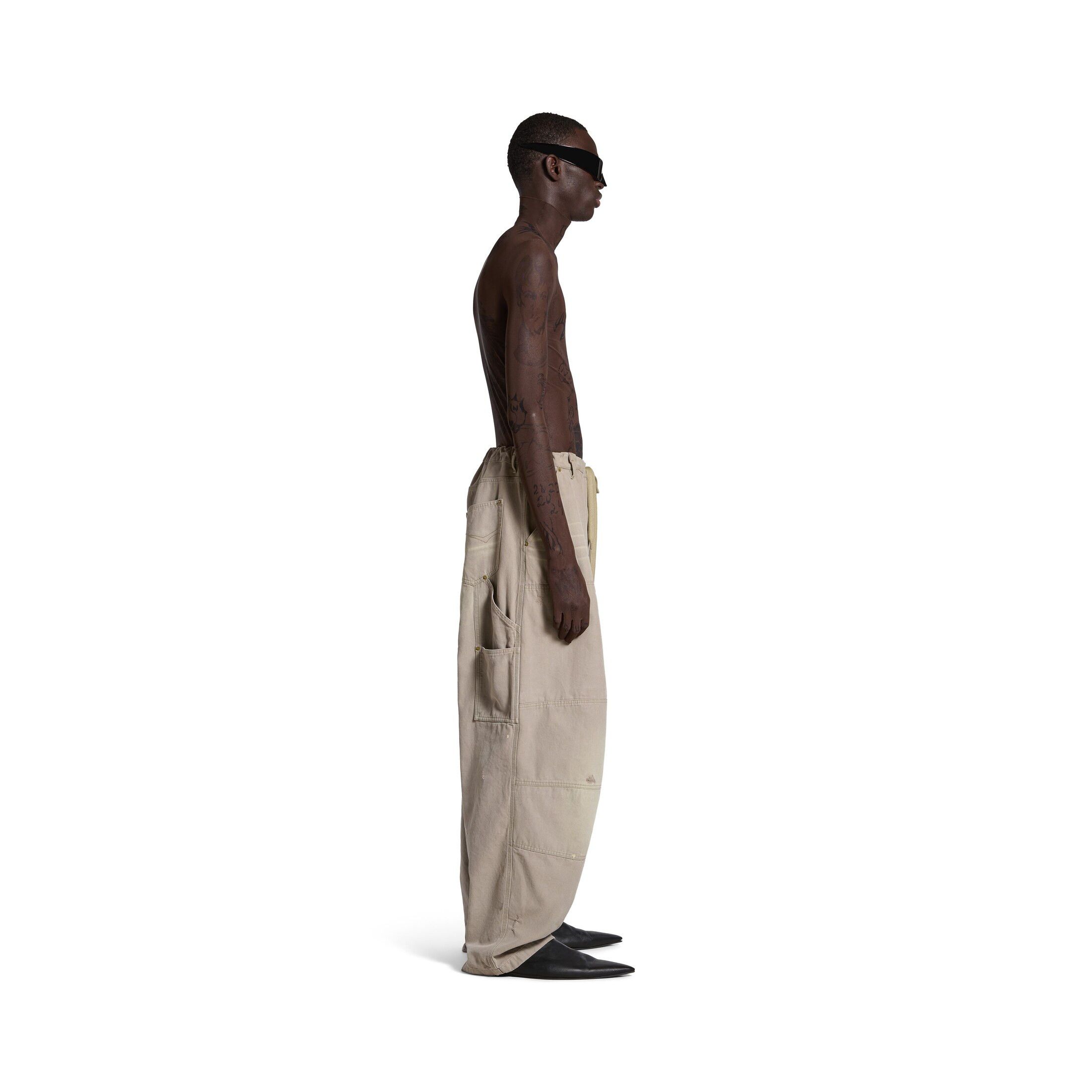 Balenciaga LOOK 55 Double Knee Pants in beige cotton canvas Size US 30 / EU 46 - 4 Thumbnail