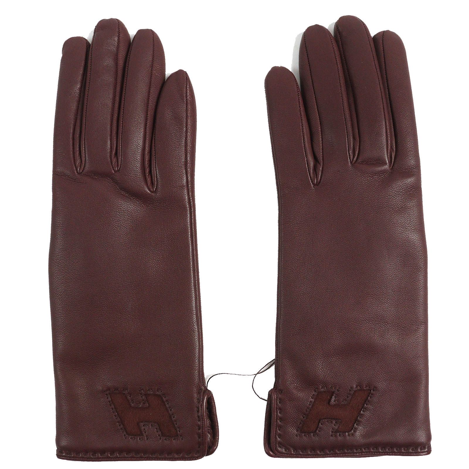 Hermes Hermes Hermes H logo Lamb Leather Gloves Leather Gloves Size ONE SIZE - 3 Thumbnail