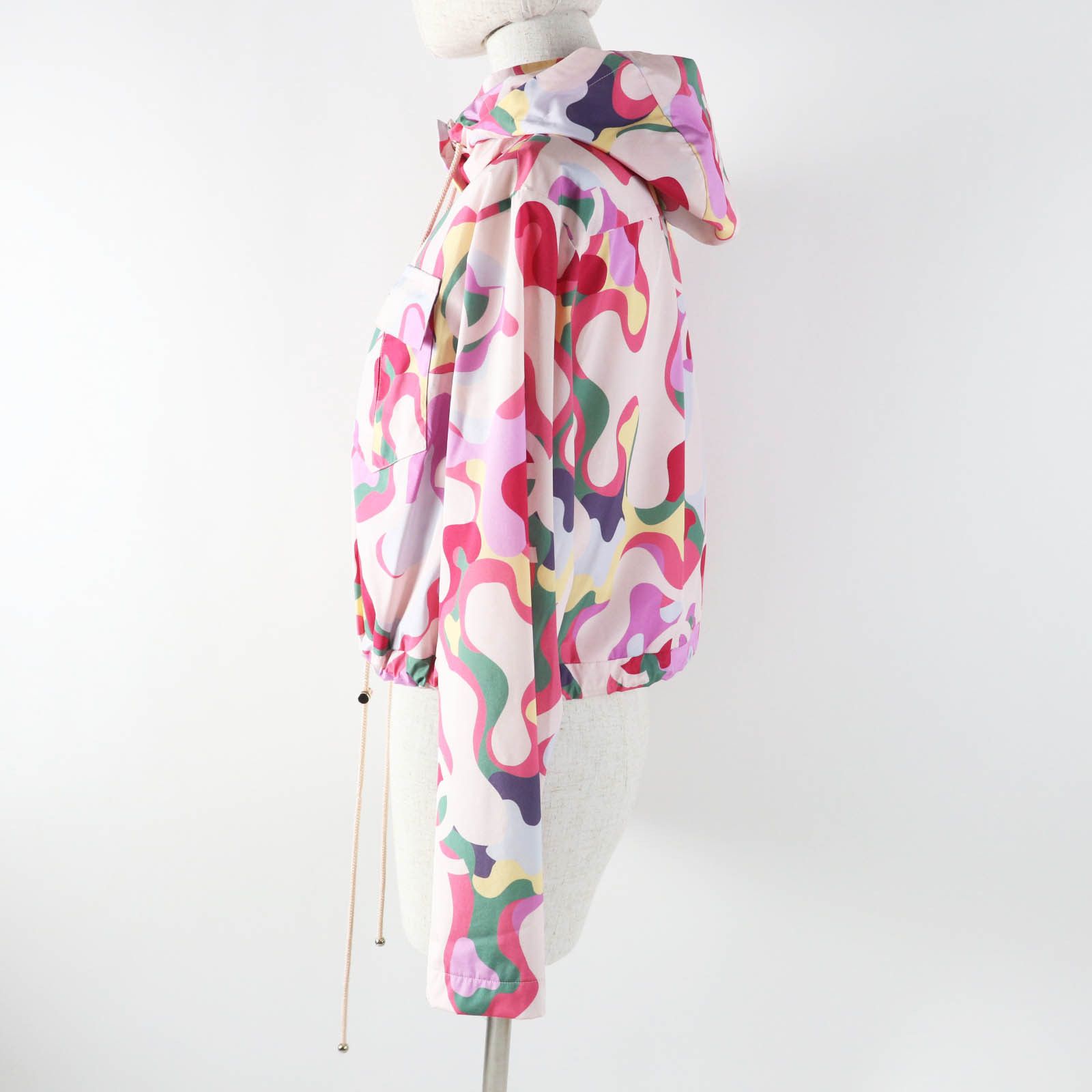 Chanel Chanel Chanel P70173 Silk Cotton Hooded Jacket Cotton Outerwear P70173 Size ONE SIZE - 3 Thumbnail