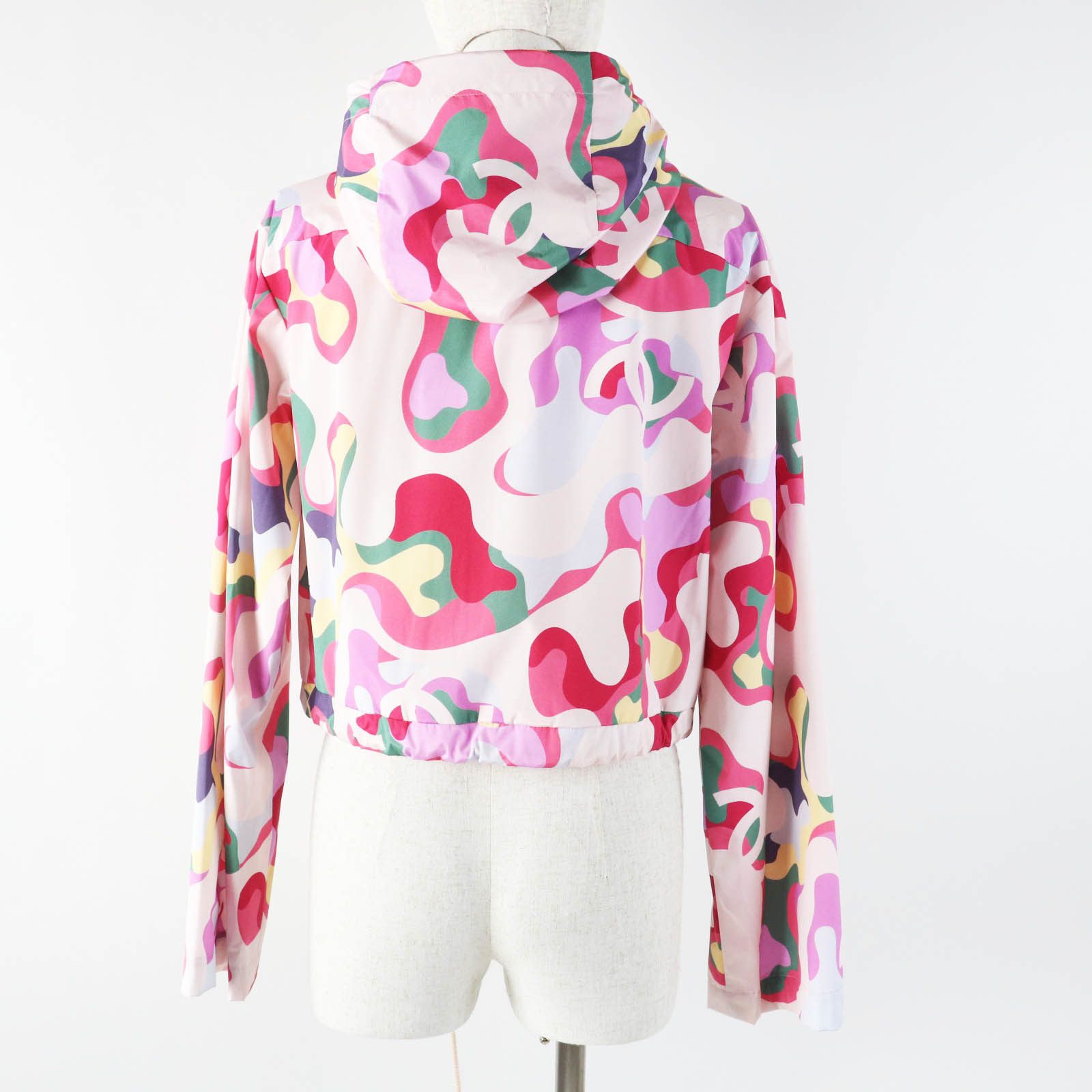 Chanel Chanel Chanel P70173 Silk Cotton Hooded Jacket Cotton Outerwear P70173 Size ONE SIZE - 4 Thumbnail