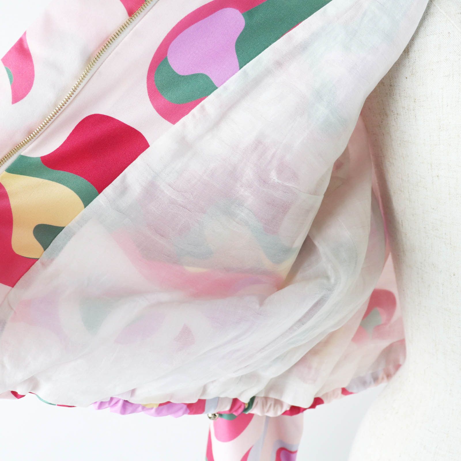 Chanel Chanel Chanel P70173 Silk Cotton Hooded Jacket Cotton Outerwear P70173 Size ONE SIZE - 5 Thumbnail