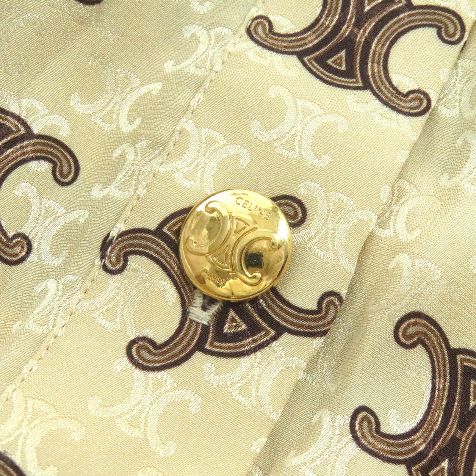 Celine Celine Celine Lavallire silk Triomphe Pattern Silk Dress Others Dresses 2R61G812T Size ONE SIZE - 5 Thumbnail