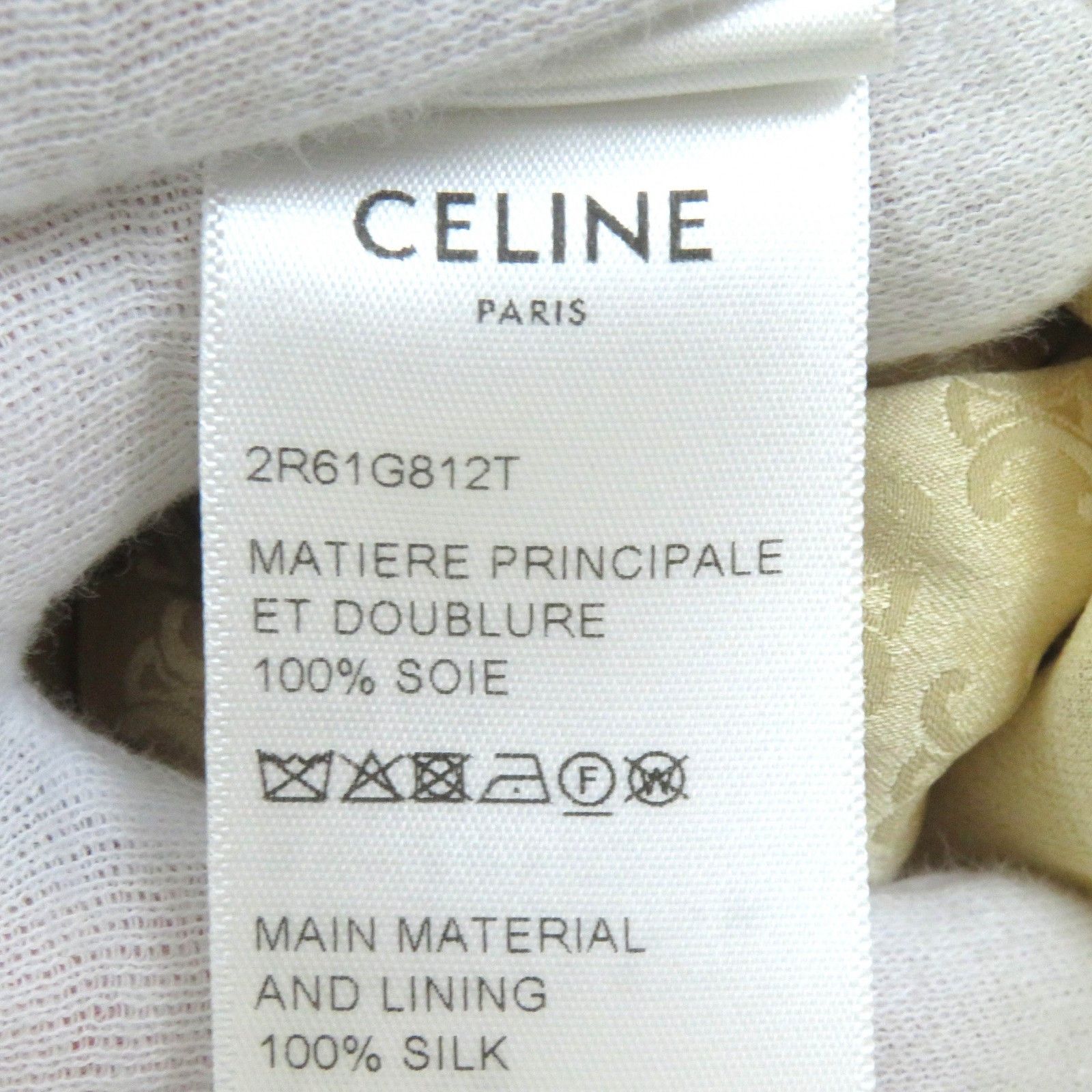 Celine Celine Celine Lavallire silk Triomphe Pattern Silk Dress Others Dresses 2R61G812T Size ONE SIZE - 8 Thumbnail
