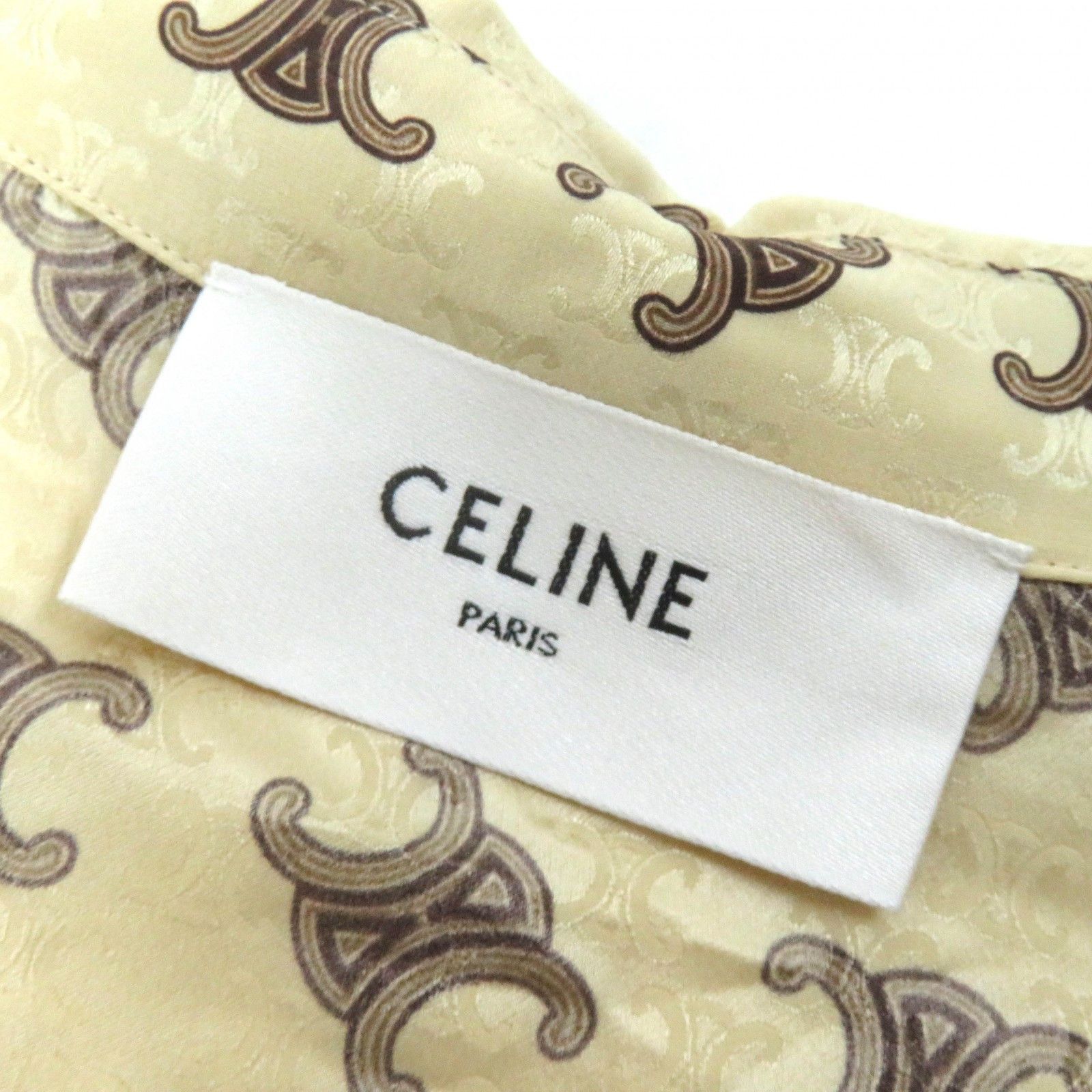 Celine Celine Celine Lavallire silk Triomphe Pattern Silk Dress Others Dresses 2R61G812T Size ONE SIZE - 6 Thumbnail