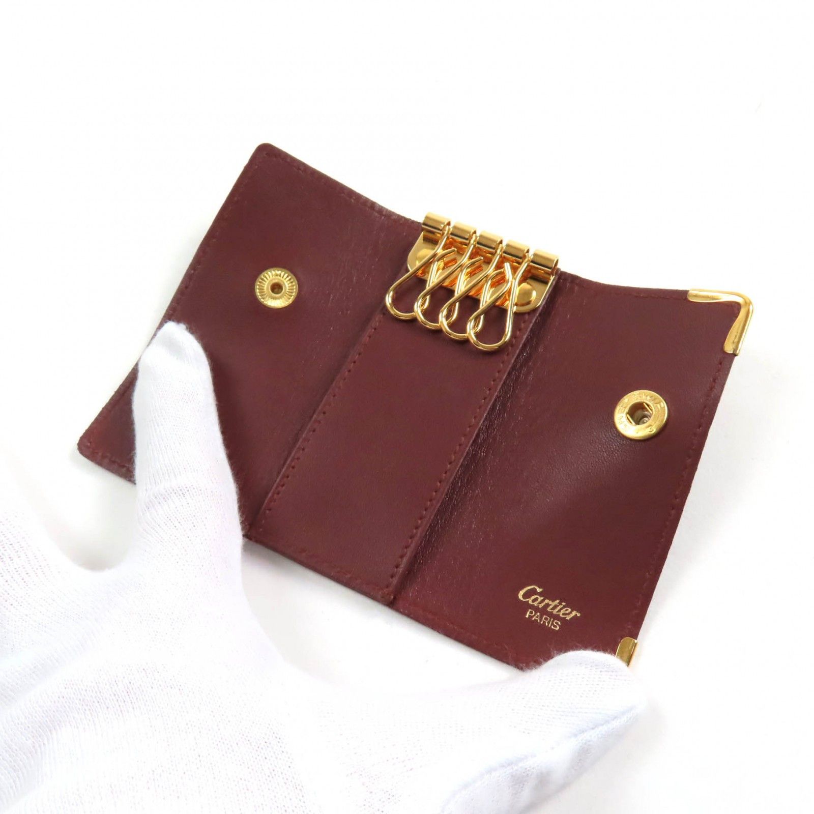 Cartier Cartier Must de Cartier Leather Key Holder Leather Key case