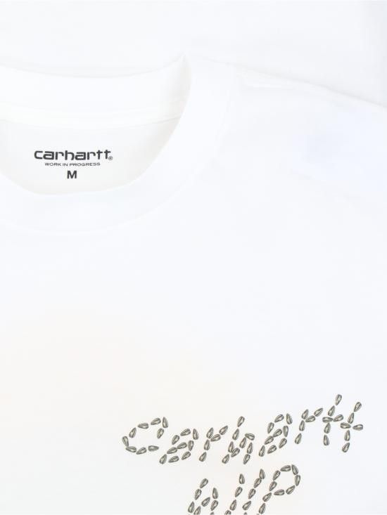 Tシャツ・カットソー CARHARTT WIP Men T-shirt White I034661 02XX Carhartt WIP Hartt Chain T-Shirt | White | SVD USA