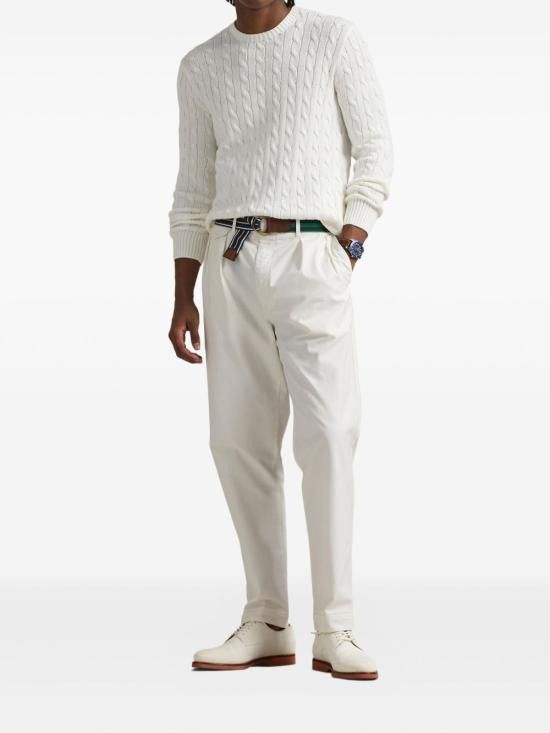 Ralph Lauren RALPH LAUREN Men Sweater 710961151 002 White Size US XL / EU 56 / 4 - 4 Thumbnail