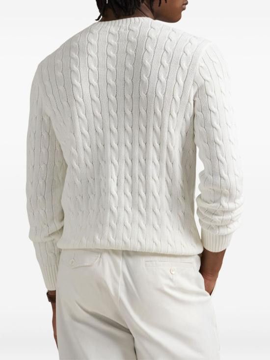 Ralph Lauren RALPH LAUREN Men Sweater 710961151 002 White Size US XL / EU 56 / 4 - 3 Thumbnail