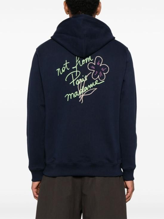 Drole De Monsieur DROLE DE MONSIEUR Men Hoodies GHO150 CO127NAVY Blue Size US XL / EU 56 / 4 - 4 Thumbnail
