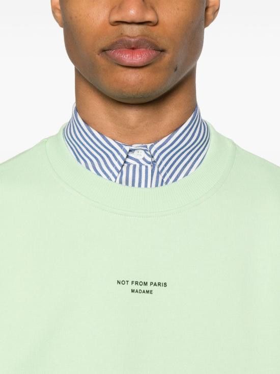 Drole De Monsieur DROLE DE MONSIEUR Men Hoodies GSW148 CO127LIGHTGREEN Green Size US L / EU 52-54 / 3 - 2 Thumbnail
