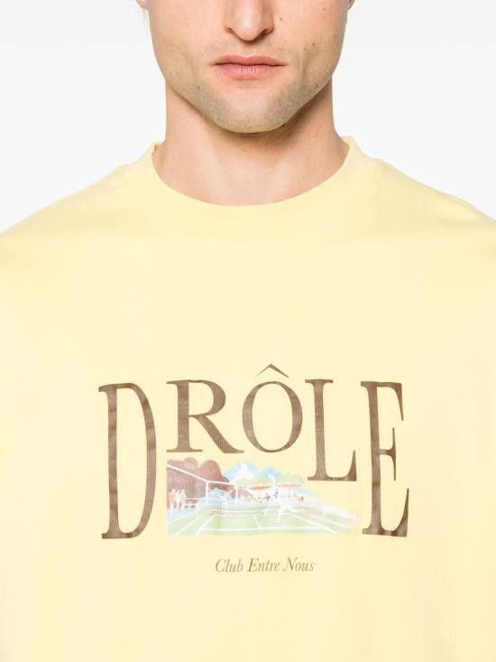 Drole De Monsieur DROLE DE MONSIEUR Men T-Shirts GTS246 CO002LIGHTYELLOW Yellow Size US S / EU 44-46 / 1 - 2 Thumbnail