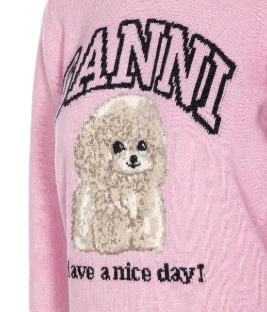 Ganni GANNI Women Sweater K2499 868 Pink Size M / US 6-8 / IT 42-44 - 3 Thumbnail