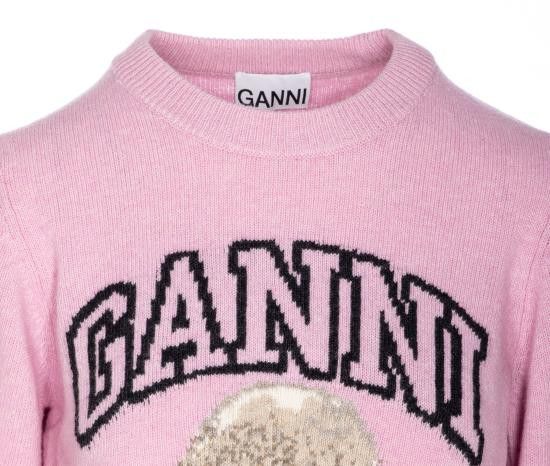 Ganni GANNI Women Sweater K2499 868 Pink Size M / US 6-8 / IT 42-44 - 4 Thumbnail
