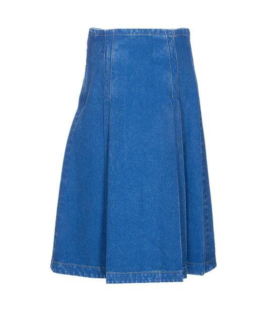 Marni MARNI Women Mid Skirts GOJD0786A0 USCU83BDB60 Blue Size 28" / US 6 / IT 42 - 2 Thumbnail