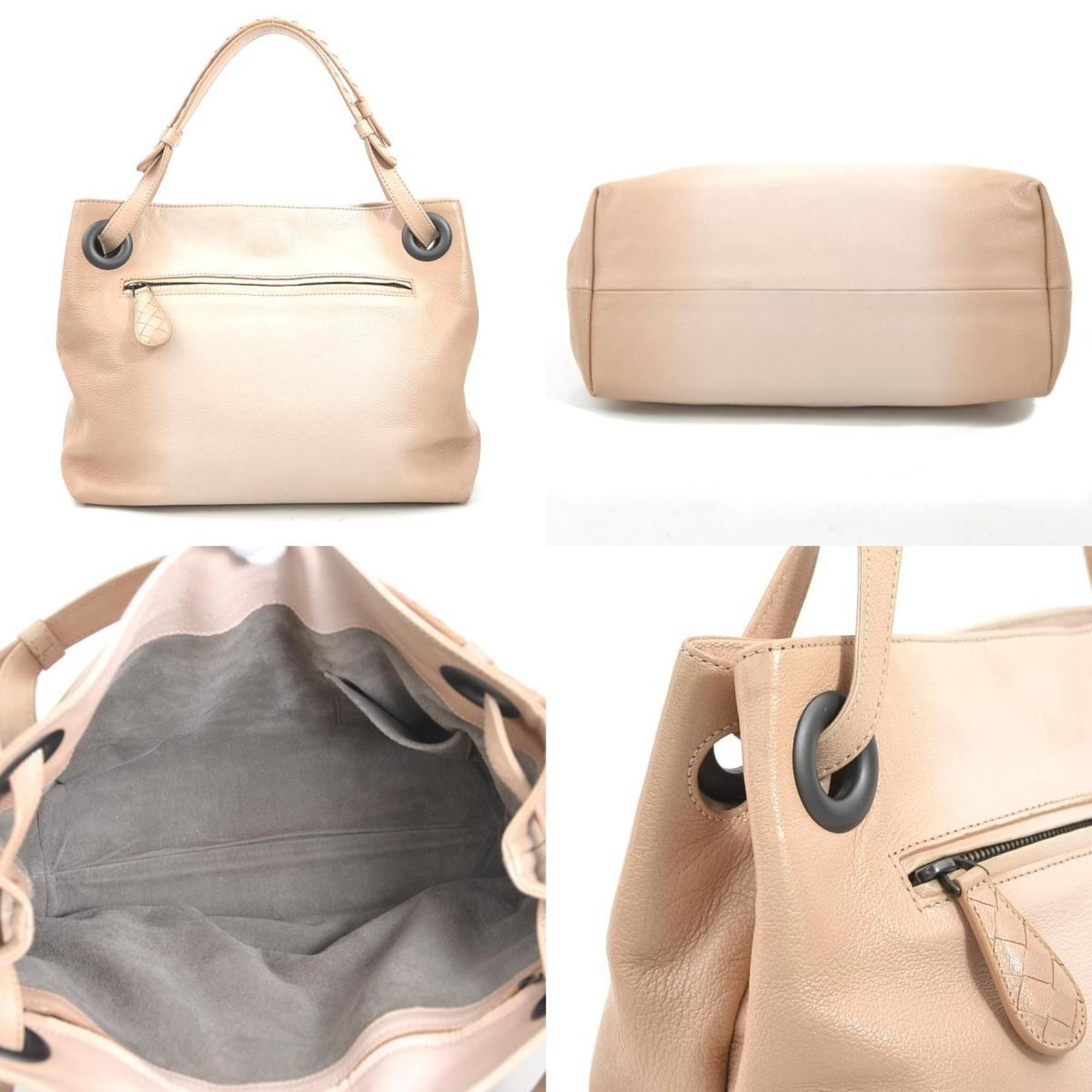 Bottega Veneta BOTTEGA VENETA handbag leather pink beige women's r10506a Size ONE SIZE - 3 Thumbnail
