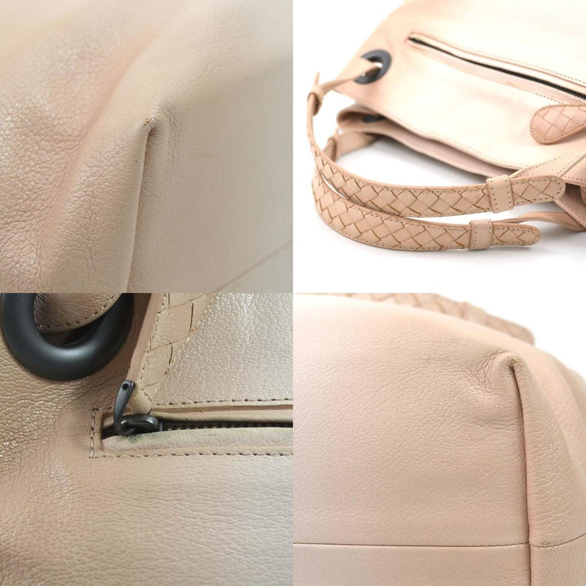 Bottega Veneta BOTTEGA VENETA handbag leather pink beige women's r10506a Size ONE SIZE - 4 Thumbnail