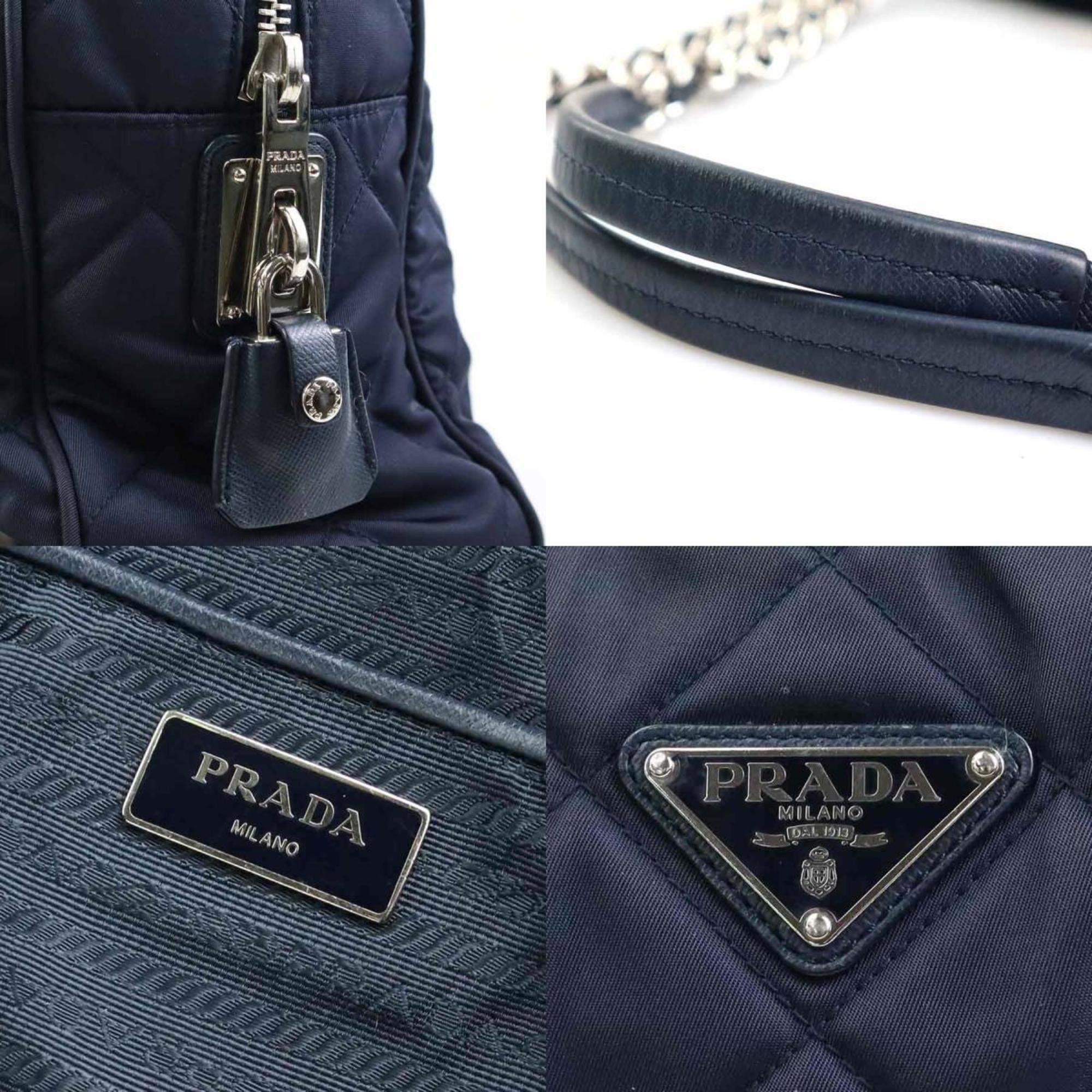 Prada PRADA Shoulder Bag Nylon Navy Women's r10504g Size ONE SIZE - 5 Thumbnail