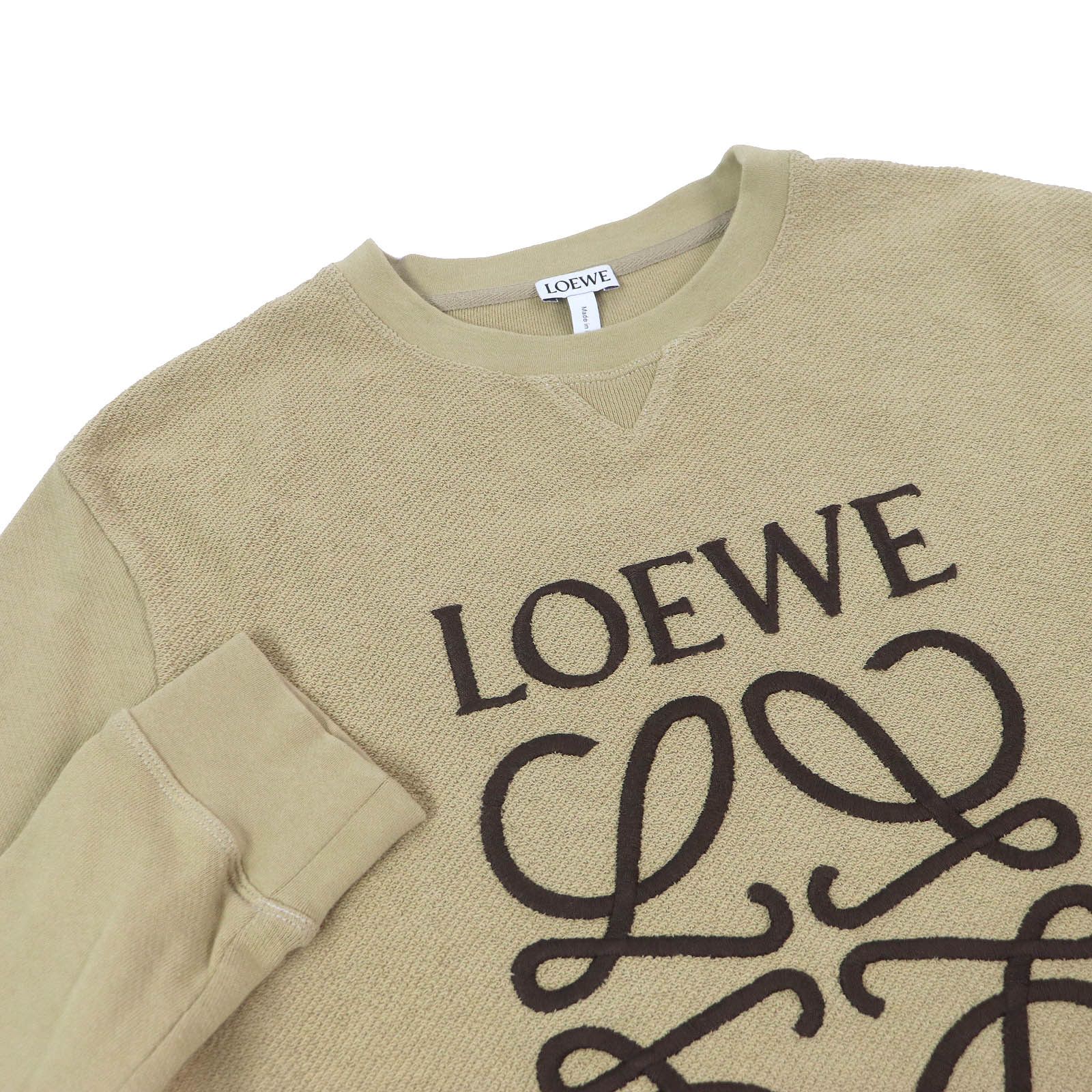 Loewe Loewe Loewe Anagram Embroidered Cotton Sweatshirt Cotton Sweatshirts & Hoodies S6199800CR Size ONE SIZE - 2 Thumbnail
